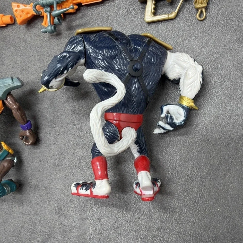 Vintage Playmates Earthworm Jim Henchrat & Jim Bob Action Figure Toys Lot